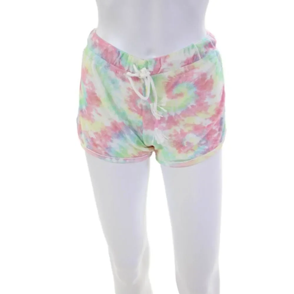 Emerson Road Womens Tie Dye Tank Top And Shorts Pajama Set Multicolor Size XS